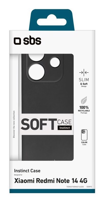 SBS TEINSTXIRNO144GK Cover Nero xiaomi redmi note 14