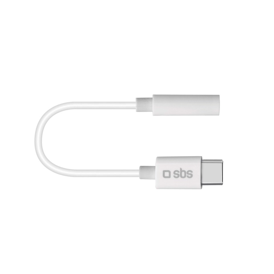 SBS TEINTJACKTYCFMW cavo per cellulare Bianco 0,09 m 3.5mm USB C
