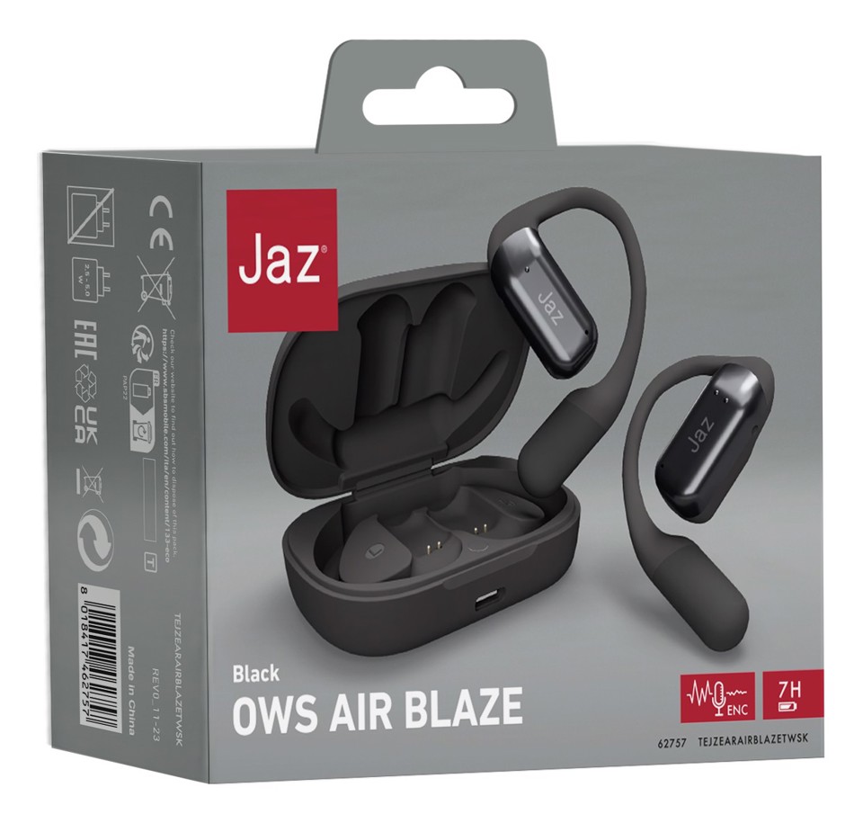 SBS TEJZEARAIRBLAZETWSK cuffia e auricolare True Wireless Stereo (TWS) A clip Chiamate/Musica/Sport/Tutti i giorni Bluetooth Nero