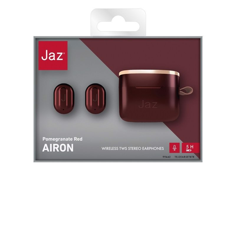 SBS TEJZEARSETBTR cuffia e auricolare Cuffie True Wireless Stereo (TWS) In-ear Musica e Chiamate Rosso