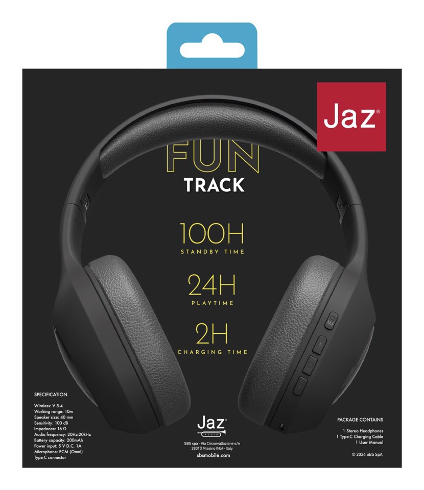 SBS TEJZHEADMTVK cuffia e auricolare Con cavo e senza cavo A Padiglione Musica e Chiamate USB tipo-C Bluetooth Nero