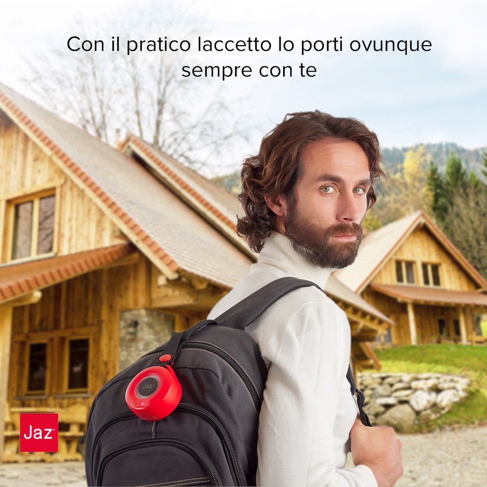 SBS TEJZSPEAKWIZ3WR altoparlante portatile e per feste Nero, Rosso 3 W