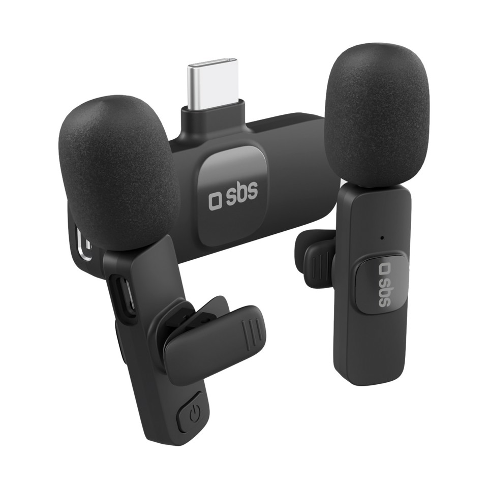 SBS TEKIT2MICTYCBTK microfono Nero Microfono a clip