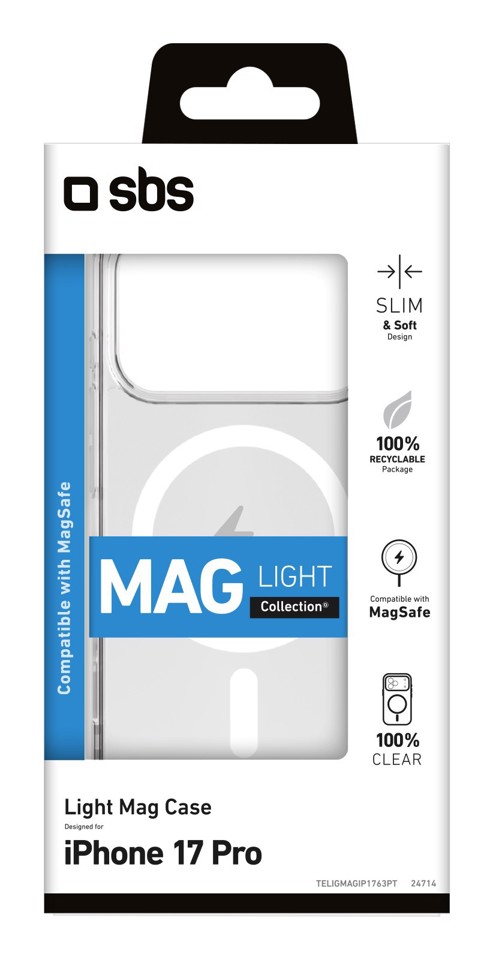 SBS TELIGMAGIP1763PT Cover Trasparente mag iphone 17 pro