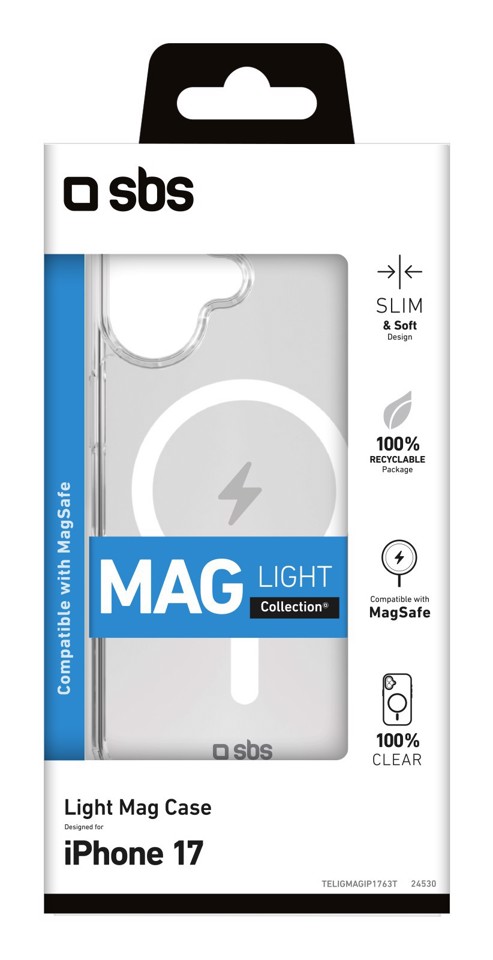 SBS TELIGMAGIP1763T custodia per cellulare 16 cm (6.3") Cover Trasparente