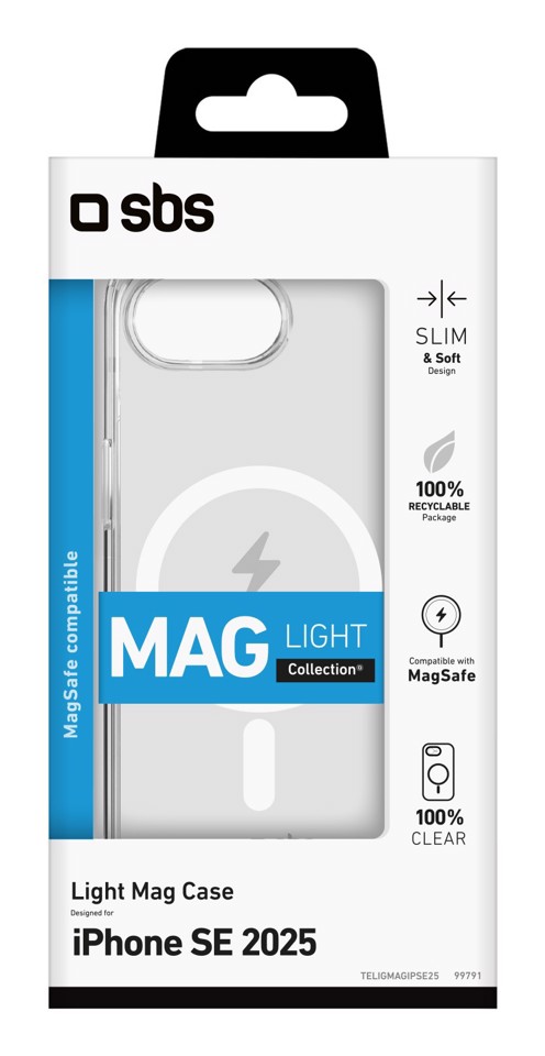 SBS TELIGMAGIPSE25 custodia per cellulare 15,5 cm (6.1") Cover Trasparente