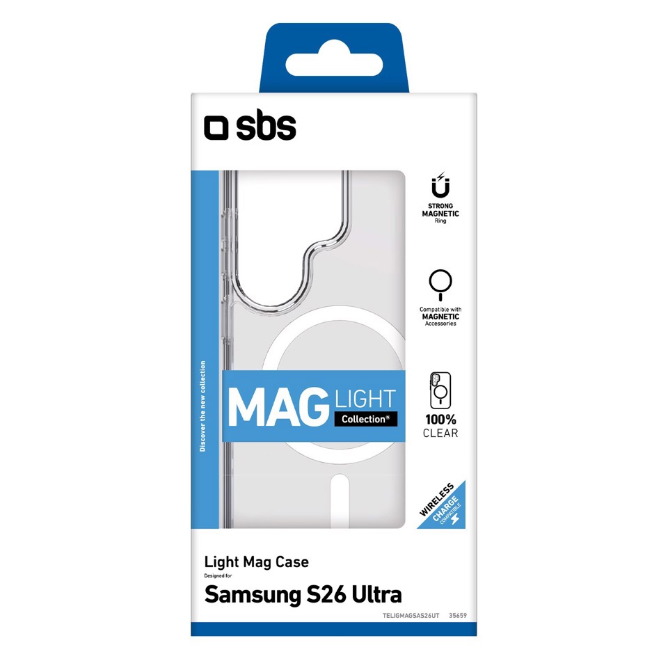 SBS TELIGMAGSAS26UT custodia per cellulare 17,5 cm (6.9") Cover Trasparente