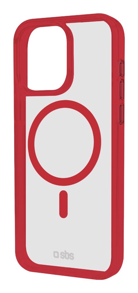 SBS TEMAGCOLIP1667PR Cover Rosso, Trasparente iphone 16 pro magsafe