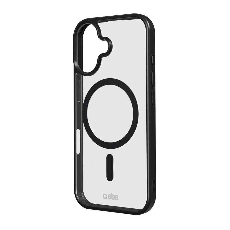 SBS TEMAGCOLIP1763K custodia per cellulare 16 cm (6.3") Cover Nero, Trasparente