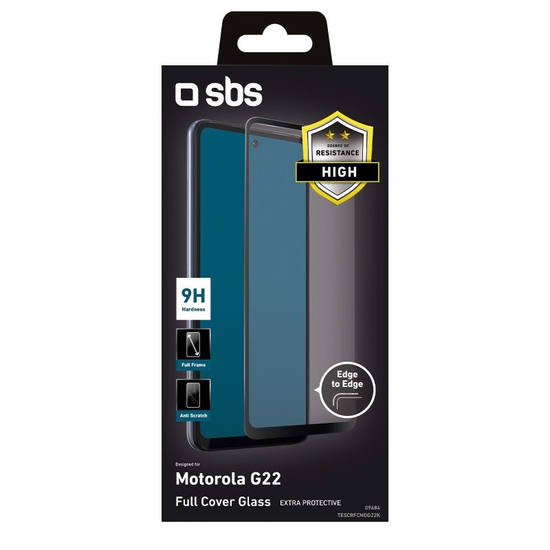 SBS TESCRFCMOG22K  Pellicola proteggischermo trasparente Motorola g22 blk 1 pz