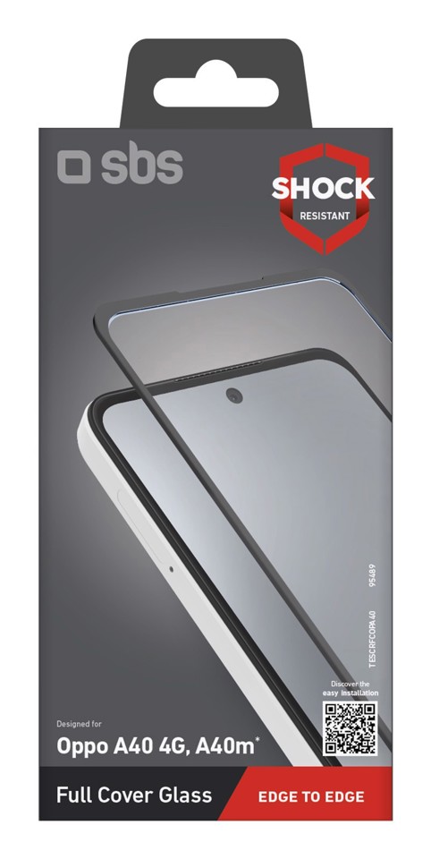 SBS TESCRFCOPA40 protezione per lo schermo e il retro dei telefoni cellulari Pellicola proteggischermo trasparente OPPO 1 pz