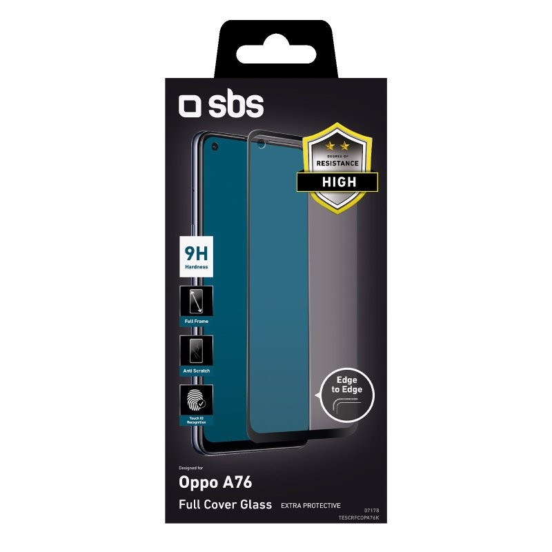 SBS TESCRFCOPA76K Pellicola proteggischermo trasparente OPPO a76 color blk 1 pz