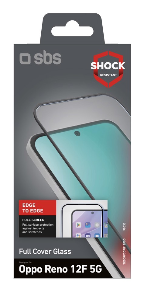 SBS TESCRFCOPR12F5G Pellicola proteggischermo trasparente OPPO reno 12f 1 pz