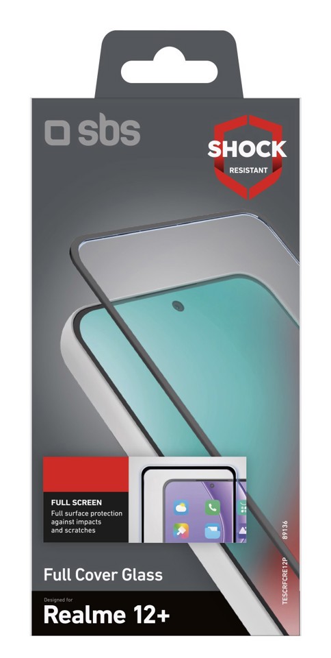 SBS TESCRFCRE12P Pellicola proteggischermo trasparente realme 12+ 1 pz