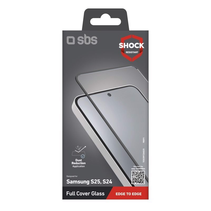 SBS TESCRFCSAS25 protezione per lo schermo e il retro dei telefoni cellulari Pellicola proteggischermo trasparente Samsung 1 pz