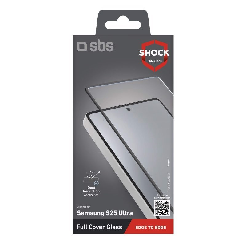 SBS TESCRFCSAS25U protezione per lo schermo e il retro dei telefoni cellulari Pellicola proteggischermo trasparente Samsung 1 pz