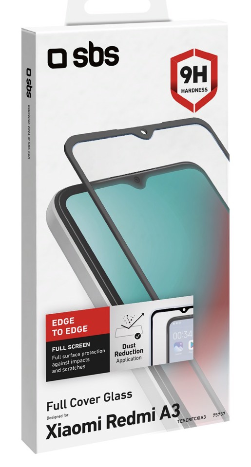 SBS TESCRFCXIA3 protezione per lo schermo e il retro dei telefoni cellulari Pellicola proteggischermo trasparente Xiaomi 1 pz