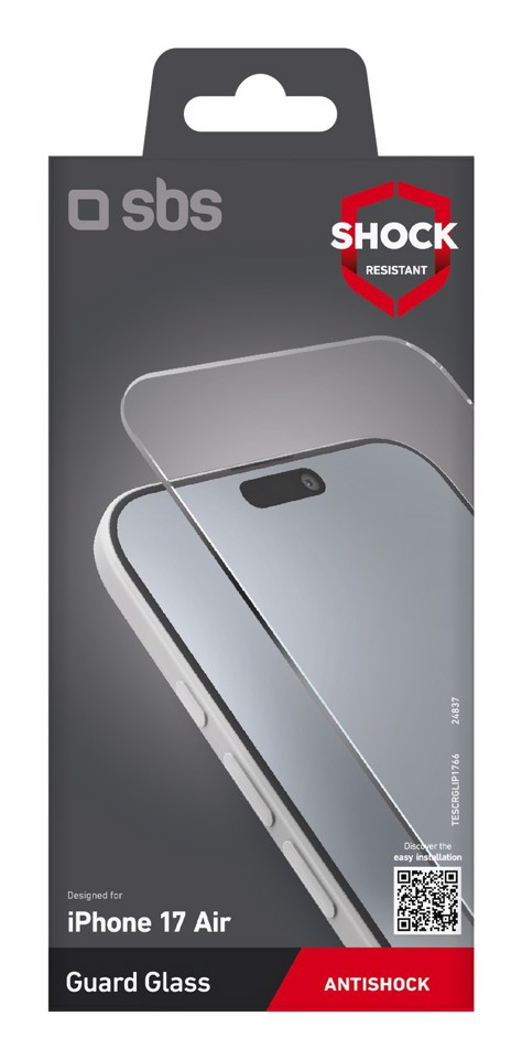 SBS TESCRGLIP1766 protezione per lo schermo e il retro dei telefoni cellulari Pellicola proteggischermo trasparente Apple 1 pz