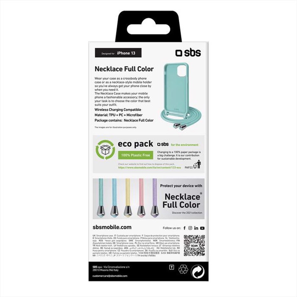 SBS TESCROPEFULLIP13T custodia per cellulare 15,5 cm (6.1") Cover Verde