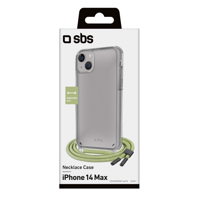 SBS TESCROPEIP1461G custodia per cellulare 15,5 cm (6.1") Cover Verde, Trasparente