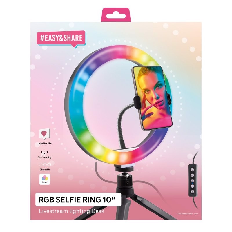 SBS TESELFIRINGCLIP10RGB kit per vlogger