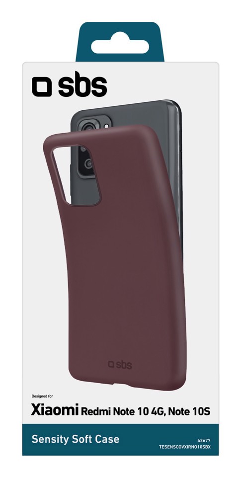 SBS TESENSCOVXIRNO10SBX custodia per cellulare 16,3 cm (6.43") Cover Bordeaux