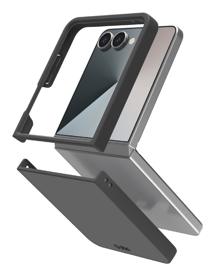 SBS TESILCOVSAZFLIP7K custodia per cellulare 17,5 cm (6.9") Cover Nero, Trasparente