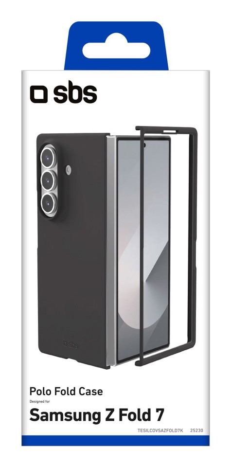 SBS TESILCOVSAZFOLD7K custodia per cellulare 20,3 cm (8") Cover Nero, Trasparente