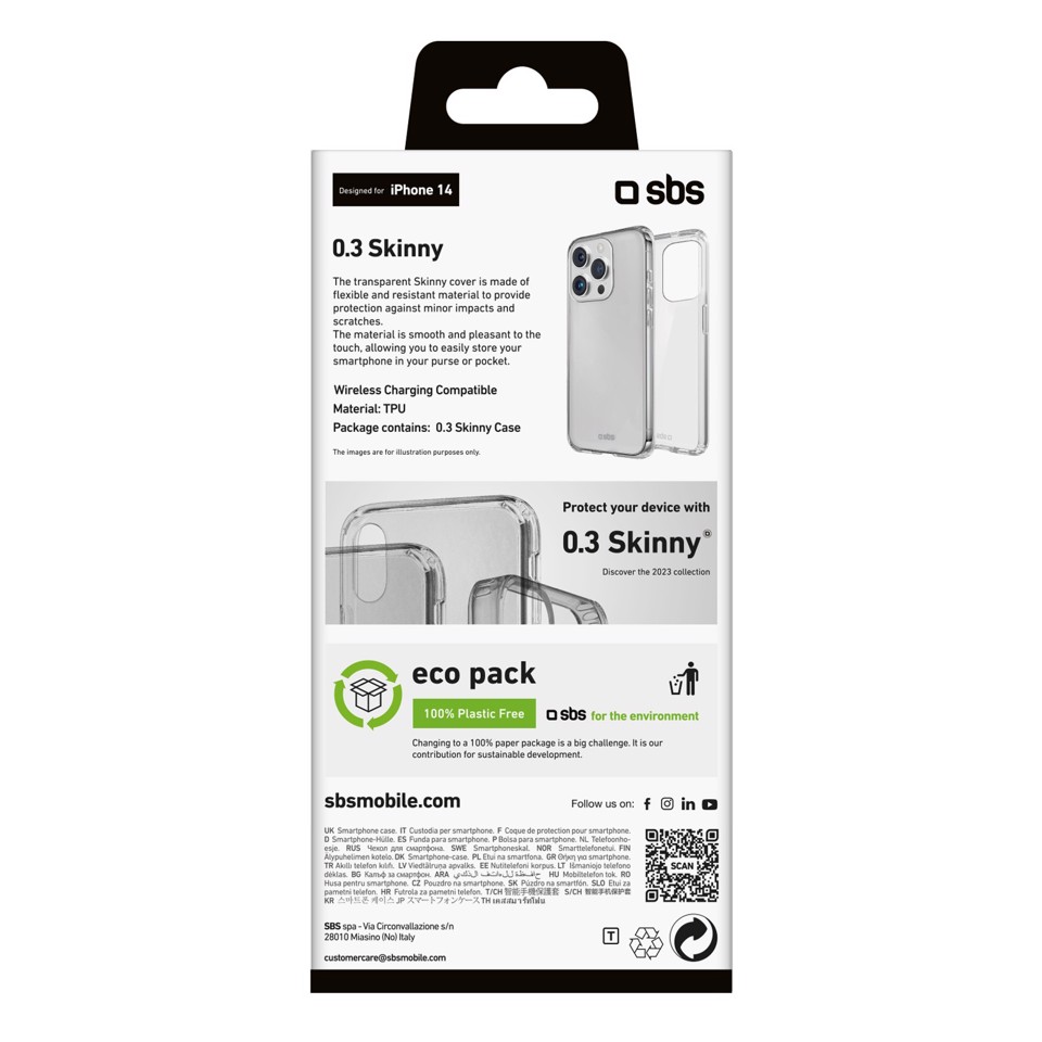 SBS TESKINIP1561PT Cover Trasparente iphone 15 pro