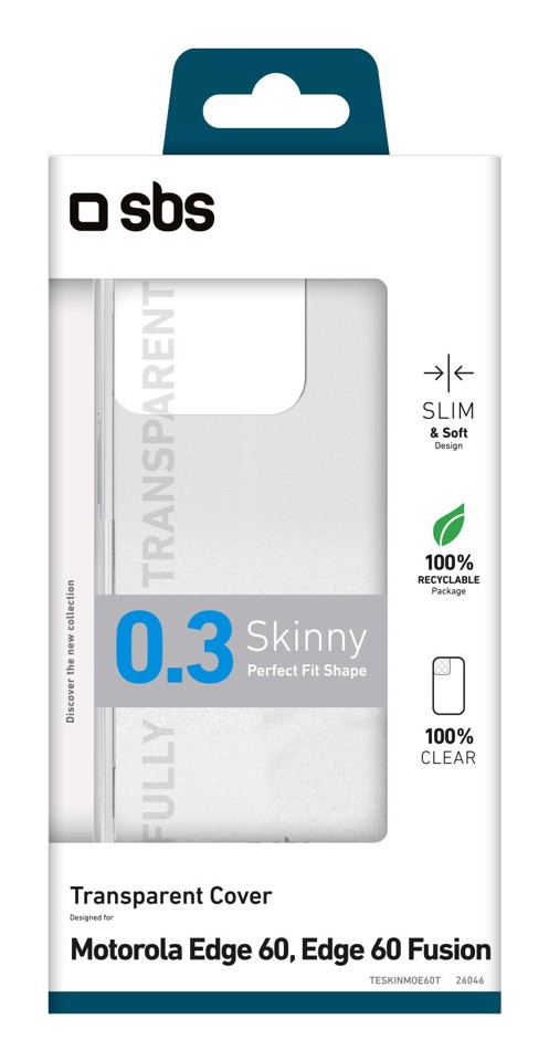 SBS TESKINMOE60T Cover Trasparente Motorola Edge 60