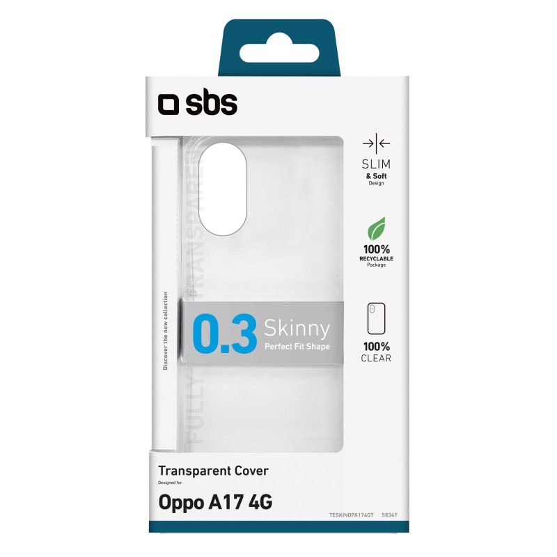 SBS TESKINOPA174GT custodia per cellulare 16,7 cm (6.56") Cover Trasparente