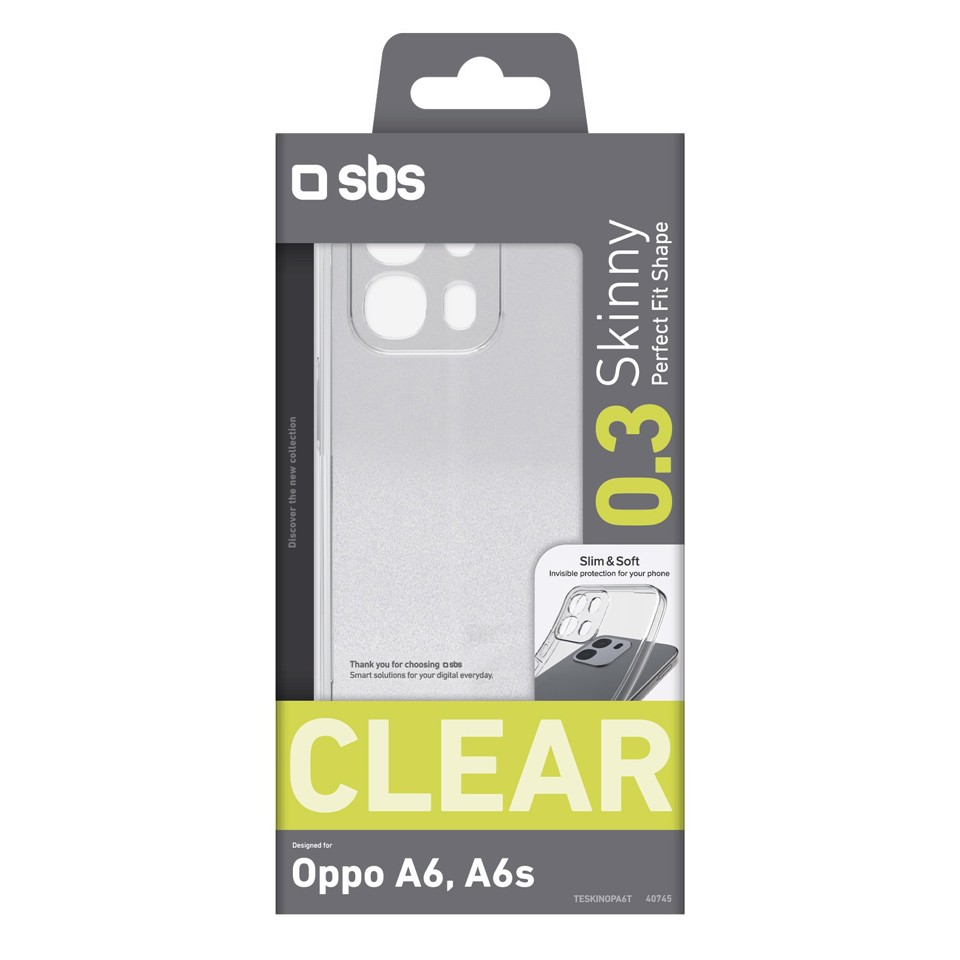 SBS TESKINOPA6T custodia per cellulare 17,1 cm (6.75") Cover Trasparente