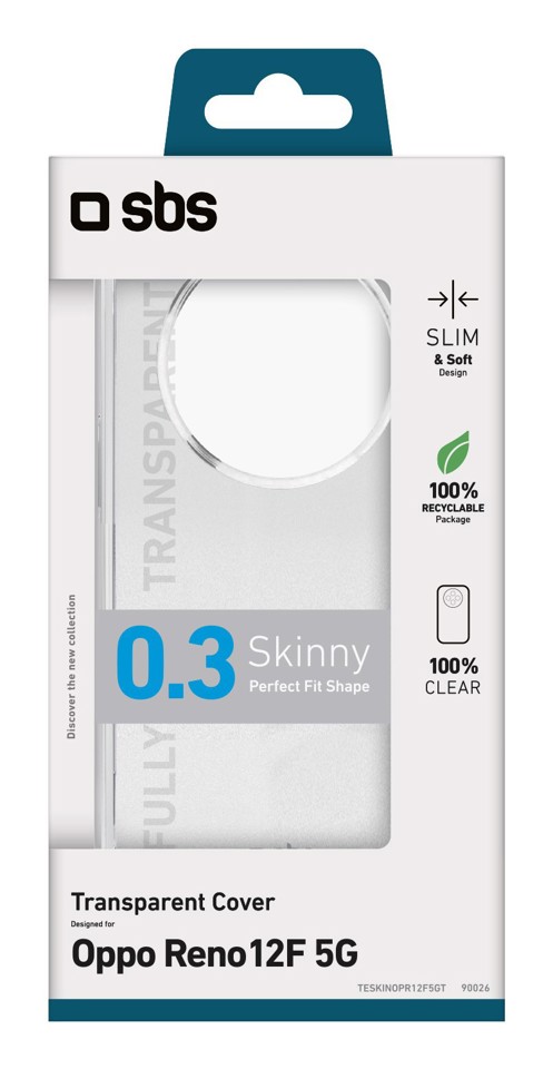 SBS TESKINOPR12F5GT Cover Trasparente oppo reno 12f 5g
