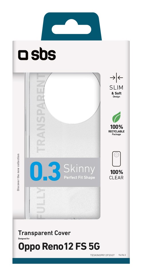 SBS TESKINOPR12FS5GT Cover Trasparente oppo RENO 12 FS