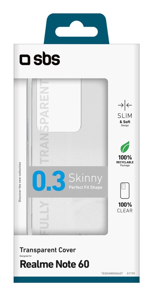 SBS TESKINRENO60T custodia per cellulare 17,1 cm (6.74") Cover Trasparente