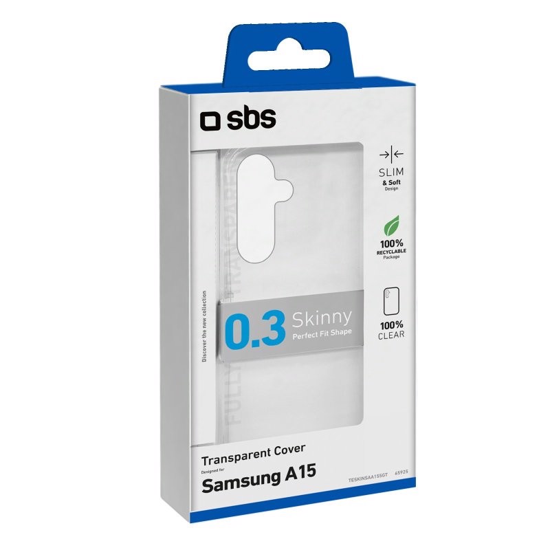 SBS TESKINSAA155GT custodia per cellulare 16,5 cm (6.5") Cover Trasparente