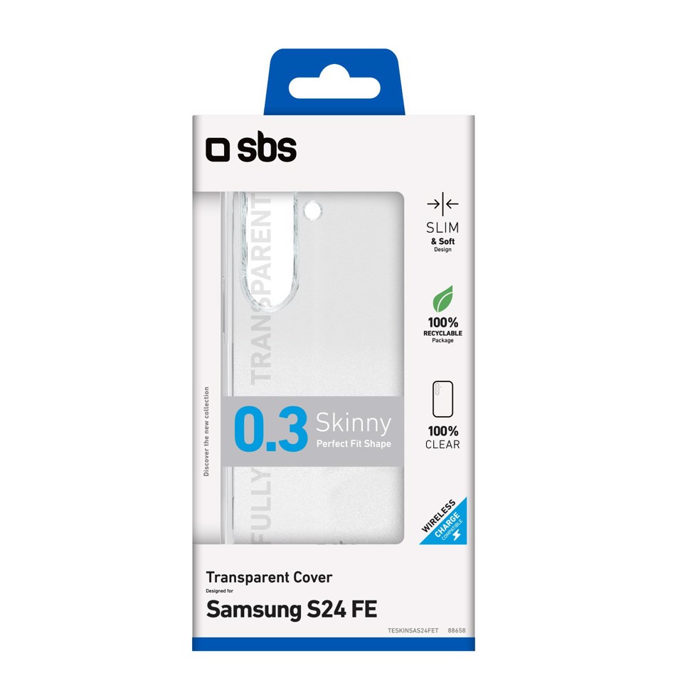 SBS TESKINSAS24FET custodia per cellulare 17 cm (6.7") Cover Trasparente