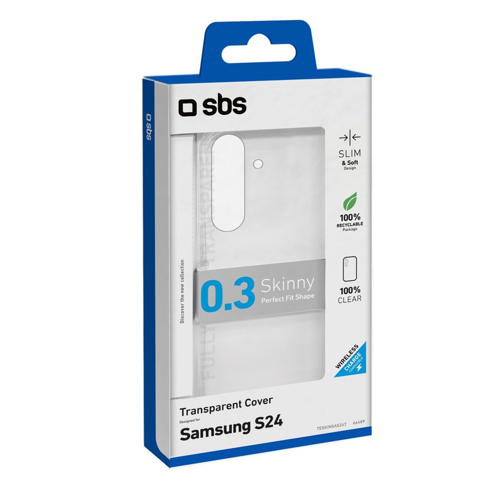 SBS TESKINSAS24T custodia per cellulare 15,8 cm (6.2") Cover Trasparente