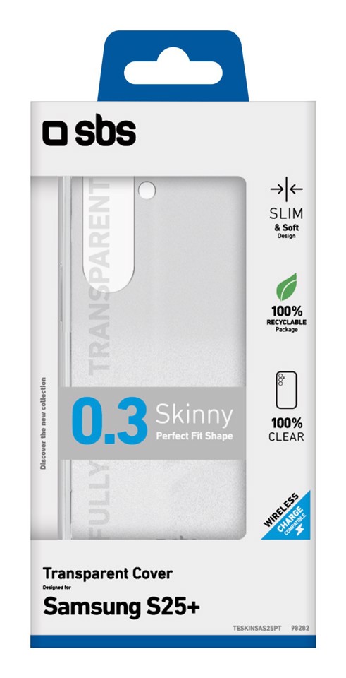 SBS TESKINSAS25PT custodia per cellulare 17 cm (6.7") Cover Trasparente