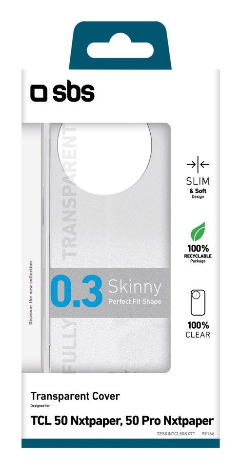 SBS TESKINTCL50NXTT  Cover Trasparente tcl 50 nxtpaper/50 pro nxtpaper