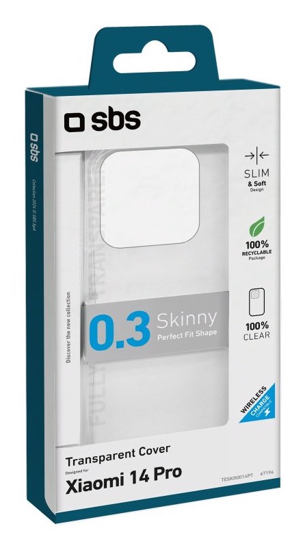 SBS TESKINXI14PT custodia per cellulare 17,1 cm (6.73") Cover Trasparente