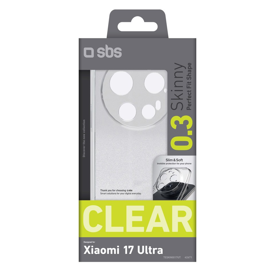 SBS TESKINXI17UT custodia per cellulare 17,5 cm (6.9") Cover Trasparente