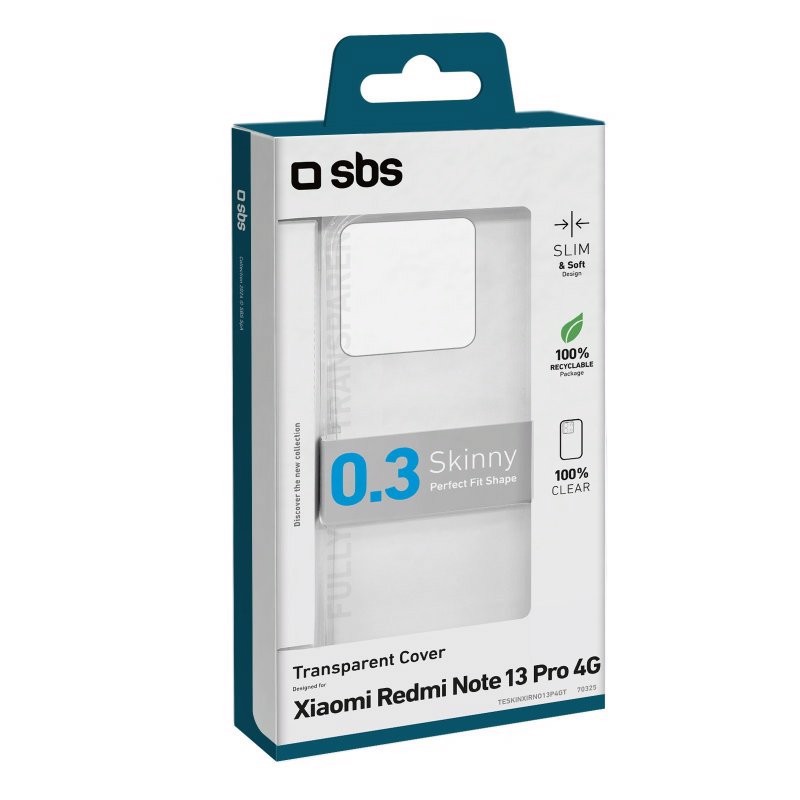 SBS TESKINXIRNO13P4GT custodia per cellulare 16,9 cm (6.67") Cover Trasparente