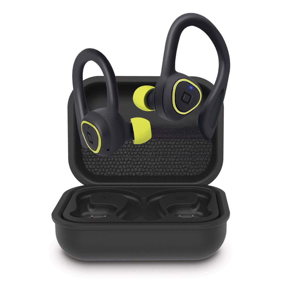 SBS TESPEARBTTWSRACESK cuffia e auricolare True Wireless Stereo (TWS) In-ear Musica e Chiamate Bluetooth Nero, Giallo