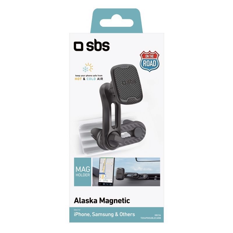 SBS TESUPDOUBLECARB supporto per personal communication Supporto passivo Telefono cellulare/smartphone Nero