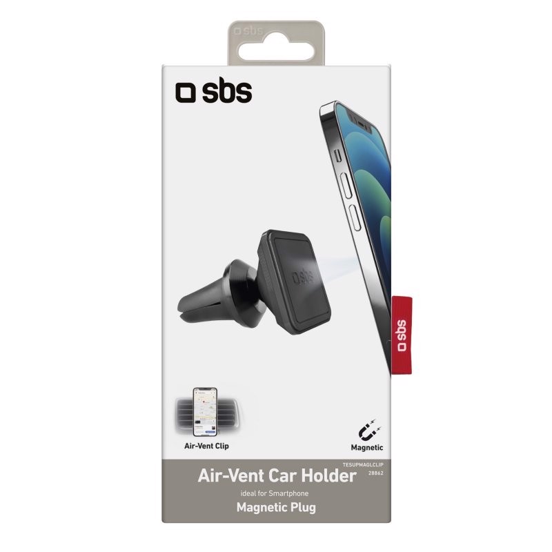 SBS TESUPMAGLCLIP supporto per personal communication Supporto passivo Telefono cellulare/smartphone Nero