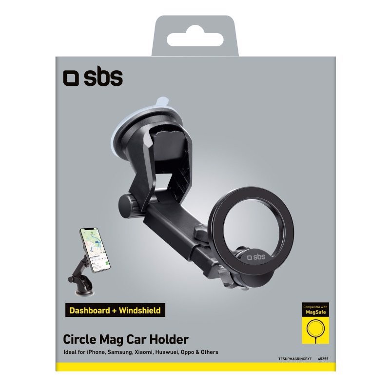 SBS TESUPMAGRINGEXT supporto per personal communication Supporto attivo Telefono cellulare/smartphone Nero