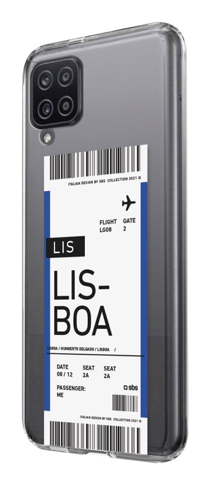 SBS TETICKETSAA12LIS custodia per cellulare 16,5 cm (6.5") Cover Nero, Blu, Trasparente, Bianco