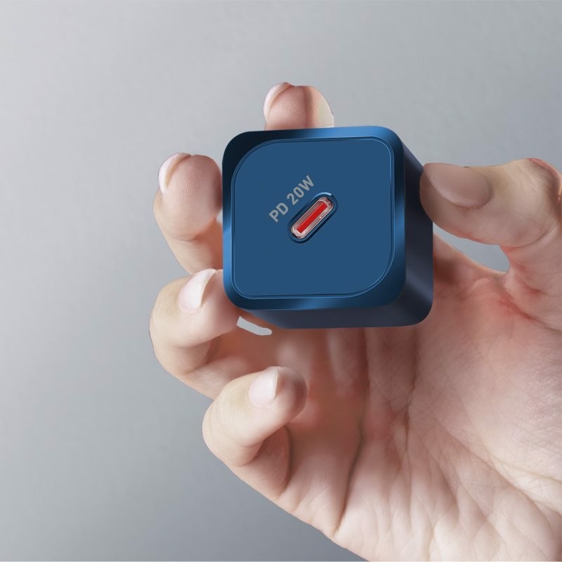 SBS TETRGAN1C20B Caricabatterie per dispositivi mobili Cuffie, Altoparlante portatile, Smartphone, Orologio intelligente, Tablet Blu AC Ricarica rapida Interno