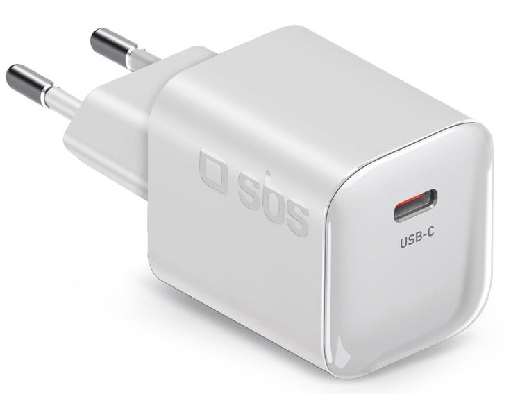 SBS TETRGAN1C30WW Caricabatterie per dispositivi mobili Universale Bianco AC Interno